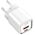 Φορτιστής δικτύου LDNIO A2318C, 20W, 1 x Type-C F, 1 x USB F, PD, QC, Καλώδιο PD Type-C, λευκό - 40292