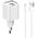 Φορτιστής δικτύου LDNIO A2318C, 20W, 1 x Type-C F, 1 x USB F, PD, QC, Καλώδιο Lightning, λευκό - 40290