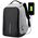 Laptop backpack No brand BP-01, 15.6", Γκρί - 45284