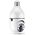 Smart security camera No brand PST-F1-3MP, 3.0Mp, PTZ, For socket E27, Wi-Fi, Tuya Smart, White - 91029