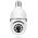 Smart security camera No brand PST-F1-3MP, 3.0Mp, PTZ, For socket E27, Wi-Fi, Tuya Smart, White - 91029