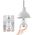 Smart security camera No brand PST-F30A-3MP, 3.0Mp, Fisheye, For socket E27, Wi-Fi, Tuya Smart, White - 91030