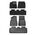Baseus 6-Piece Floor Mat for Tesla Baseus T-Space Series (black) 050365 6932172634346 C20751300111-02 έως και 12 άτοκες δόσεις