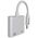 Devia adapter Smart USB-C - USB-C (port) + USB-C (port) white