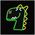Neon PLEXI LED JURASSIC DINO green FLNJ02 Forever Light