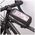 Waterproof bike frame bag with phone holder black