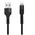 Maxlife MXUC-01 cable USB - Lightning 1,0 m 2A black nylon