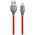 Forever Tornado cable USB - Lightning 1,0 m 3A red