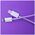 Maxlife MXUC-06 cable USB-C - Lightning 1,0 m 20W purple nylon