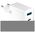 Forever TC-06-20AC PD QC charger 1x USB-C 1x USB 20W white