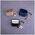 Case for Airpods / Airpods 2 dark blue with pendant