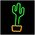 Neon LED Light CACTUS orange green Bat + USB FLNEO2 Forever Light