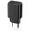 Setty charger 1x USB 3A black + USB-C cable 1,0 m