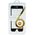 Tempered glass 5D for Honor X7a black frame