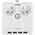 Huslog flat extension cord with 2 sockets EMX-190124