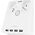Huslog flat extension cord with 2 sockets EMX-190124