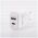 Forever TC-01-20AC PD QC charger 1x USB-C 1x USB 20W white
