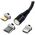 Maxlife MXUC-03 magnetic cable USB - Lightning + USB-C + microUSB 1,0 m 3A black nylon