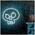 Neon PLEXI LED GRAFFITI SKULL turquoise FPNE15 Forever Light