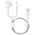 Devia cable Smart 2in1 V2 USB - Lightning white with inductive charger for Apple Watch