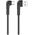 Maxlife MXUC-09 angle cable USB - USB-C 1,0 m 3A black