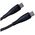 Maxlife MXUC-08 cable USB-C - USB-C 1,0 m 100W black nylon