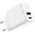 Setty charger 1x USB + USB-C 3A 20W white