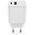 Setty charger 1x USB + USB-C 3A 20W white