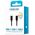 Forever cable USB-C - USB-C 1,0 m 60W black