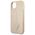 Guess case for iPhone 14 Plus 6,7&quot; GUHCP14MPSATLE beige hardcase Saffiano Triangle Logo 3666339065416