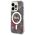 Guess case for iPhone 14 Pro 6,1&quot; GUHMP14LHCFWSA khaki hardcase Magsafe IML Flower 3666339115616