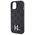 Karl Lagerfeld case for iPhone 15 6,1&quot; KLHCP15SPKLPKLK black HC Hot Stamp Monogram KL Metal Logo 3666339166717