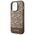 Guess case for iPhone 14 Pro 6,1&quot; GUHMP14LHGCFSEW brown hard case GCube Stripes MagSafe 3666339112486