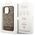 Guess case for iPhone 14 Pro 6,1&quot; GUHMP14LHGCFSEW brown hard case GCube Stripes MagSafe 3666339112486