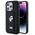 Karl Lagerfeld case for iPhone 15 Pro 6,1&quot; KLHCP15LGSAKCPK black HC GRIPSTAND SAFFIANO KC PINS 3666339206895