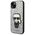 Karl Lagerfeld case for iPhone 14 Pro Max 6,7&quot; KLHCP14XGFKPG silver HC Glitter Flakes Ikonik 3666339077426