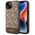 Guess case for iPhone 14 Plus 6,7&quot; GUHMP14MHGCFSEW brown harcase Magsafe Gcube PU Stripes 3666339112479
