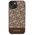 Guess case for iPhone 14 Plus 6,7&quot; GUHMP14MHGCFSEW brown harcase Magsafe Gcube PU Stripes 3666339112479
