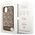 Guess case for iPhone 14 Plus 6,7&quot; GUHMP14MHGCFSEW brown harcase Magsafe Gcube PU Stripes 3666339112479