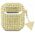 Guess case for AirPods 1 / 2 GUA2HDGTPD gold Rhinestone Triangle Charm 3666339120634