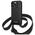 Karl Lagerfeld case for iPhone 14 Pro 6,1&quot; KLHCP14LSTMMK black hardcase Monogram Plaque Logo Strap 3666339093259