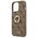 Guess case for iPhone 13 Pro 6,1&quot; GUHCP13L4GMRBR brown HC PU 4G Ring 3666339023973