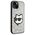 Karl Lagerfeld case for iPhone 14 Plus 6,7&quot; KLHCP14MG2CPS silver hardcase Glitter Choupette Patch 3666339099442