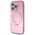 Guess case for iPhone 15 Pro 6,1&quot; GUHMP15LHRSGSP pink HC RING STAND MAGSAFE SCRIPT LOGO GLITTER 3666339156480