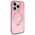 Guess case for iPhone 15 Pro 6,1&quot; GUHMP15LHRSGSP pink HC RING STAND MAGSAFE SCRIPT LOGO GLITTER 3666339156480