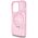 Guess case for iPhone 15 Pro 6,1&quot; GUHMP15LHRSGSP pink HC RING STAND MAGSAFE SCRIPT LOGO GLITTER 3666339156480