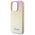Guess case for iPhone 14 Pro 6,1&quot; GUHCP14LPSAIRSD gold HC PU SAFFIANO IRIDESCENT SCRIPT 3666339225049