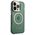 Guess case for iPhone 14 Pro Max 6,7&quot; GUHMP14XHTCMA khaki hard case Gold Outline Translucent MagSafe 3666339069650