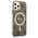 Guess set case + charger for iPhone 12 / 12 Pro 6,1&quot; GUBPP12MH4EACSW brown hard case 4G Print MagSafe 3666339102852