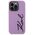 Karl Lagerfeld case for iPhone 11 / Xr KLHCN61SKSVGU purple hardcase Silicone Signature 3666339130602